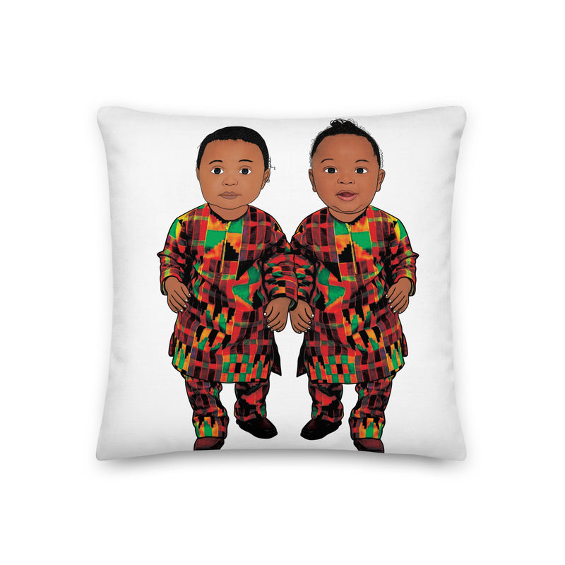 Twin Baby Boys Premium Pillow