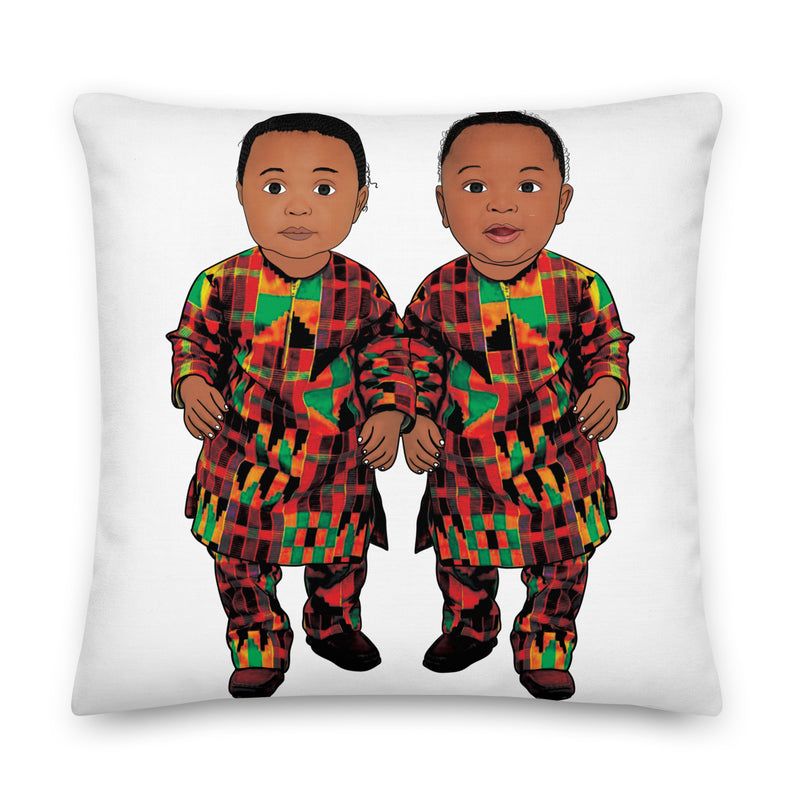 Twin Baby Boys Premium Pillow