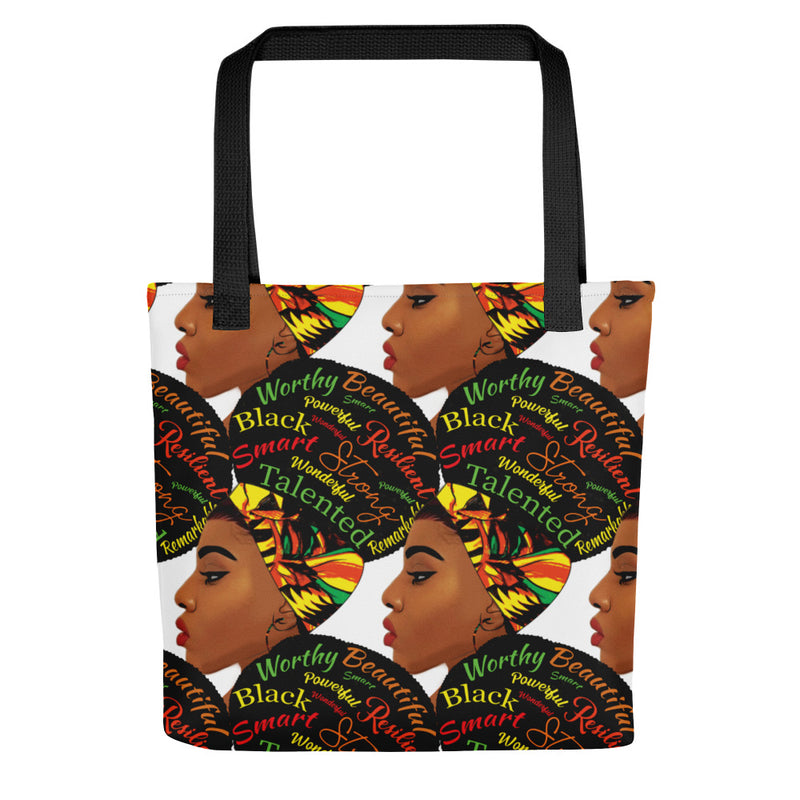 Black Woman Affirmation - Tote bag