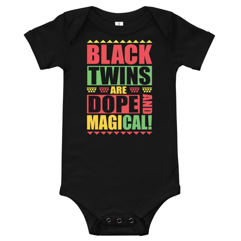 Black Twins Onesies