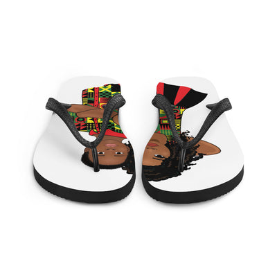 Black Twin Kids Flip-Flops