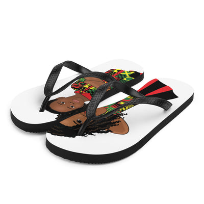 Black Twin Kids Flip-Flops