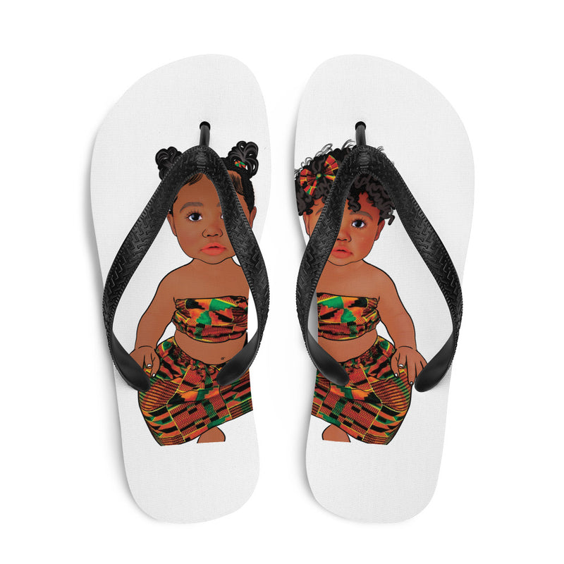 Twinning in Black Sisterhood Flip-Flops