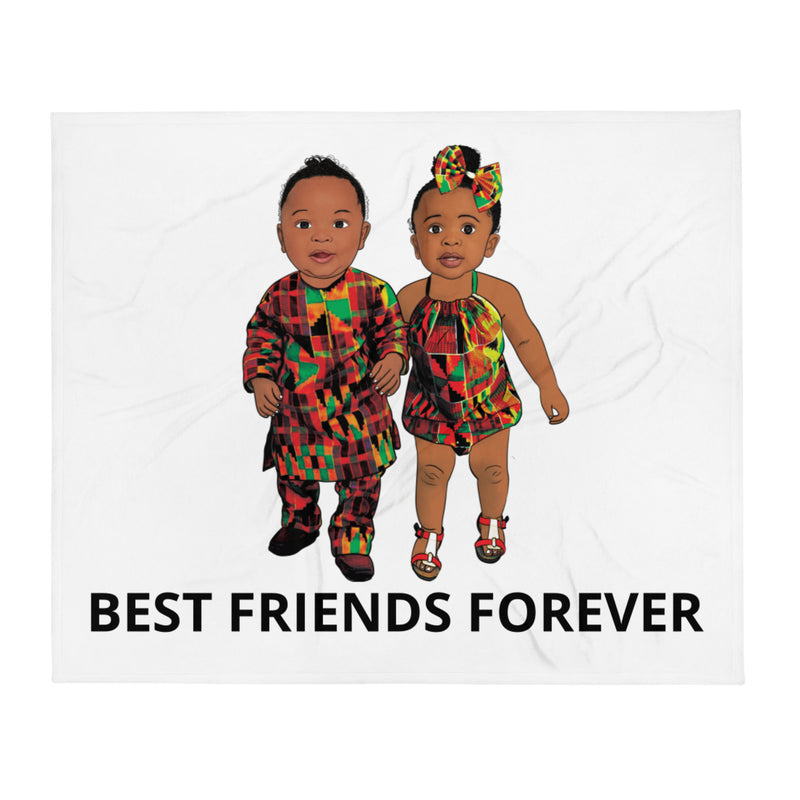 Best Friend Forever - Baby Twins Throw Blanket