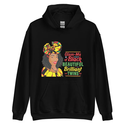 Encouraged Black Twins Glam-Ma Hoodie