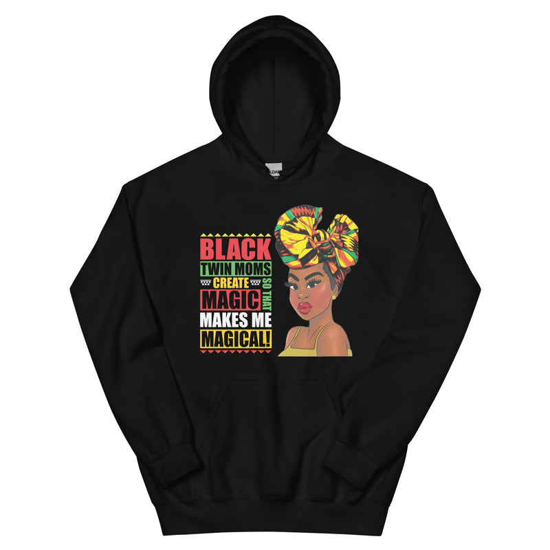 Encouraged Black Twin Mom Hoodie