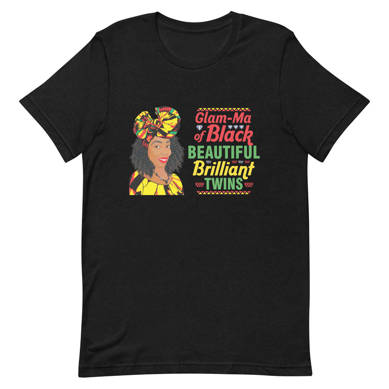 Encouraged Black Twins Glam-Ma T-Shirt