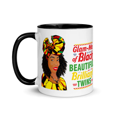 Encouraged Black Glam-Ma of Twins Mug