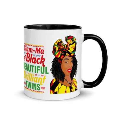 Encouraged Black Glam-Ma of Twins Mug