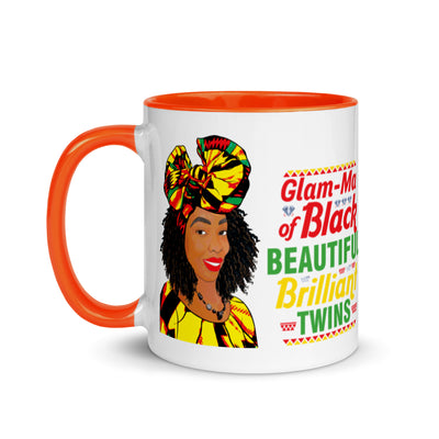 Encouraged Black Glam-Ma of Twins Mug