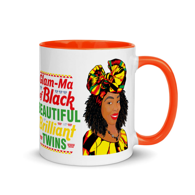 Encouraged Black Glam-Ma of Twins Mug