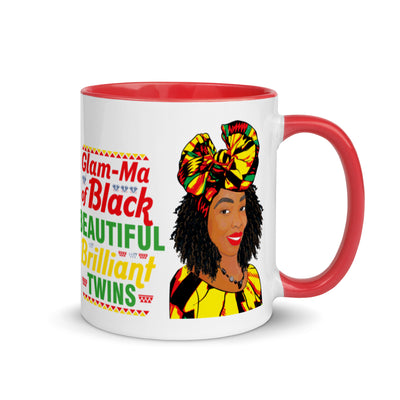 Encouraged Black Glam-Ma of Twins Mug