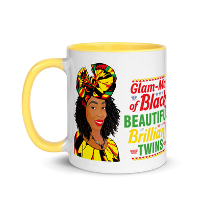 Encouraged Black Glam-Ma of Twins Mug