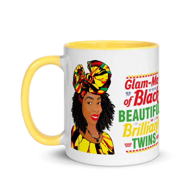 Encouraged Black Glam-Ma of Twins Mug