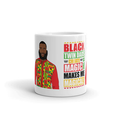 Black Twins Dad Create Magic Mug