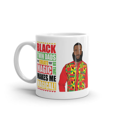 Black Twins Dad Create Magic Mug