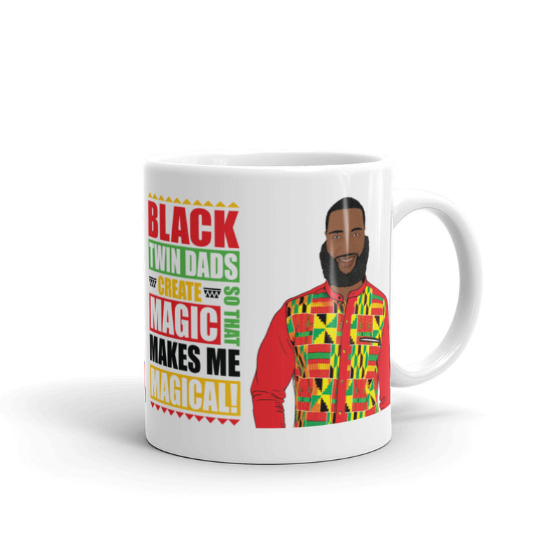 Black Twins Dad Create Magic Mug