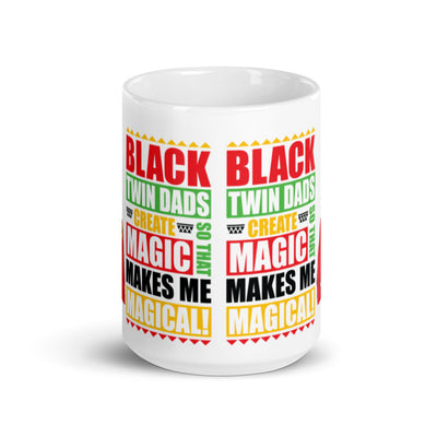 Black Twins Dad Create Magic Mug