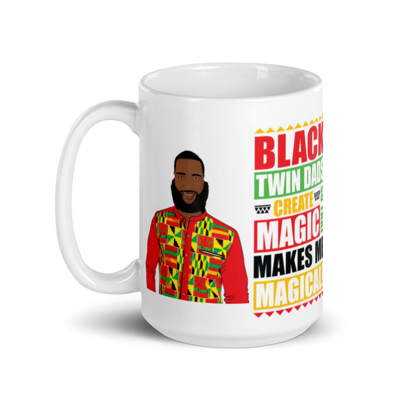 Black Twins Dad Create Magic Mug