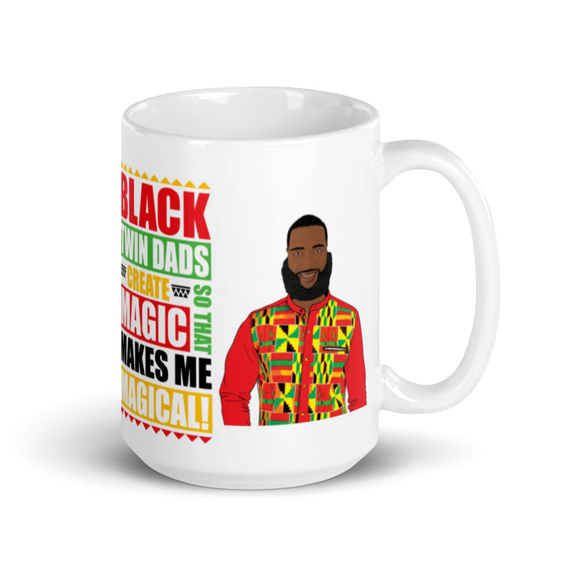 Black Twins Dad Create Magic Mug